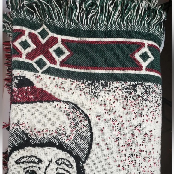 Christmas Vintage BEACON Santa Claus Blanket/Throw Tapestry #508 48"x64" - Picture 7 of 9